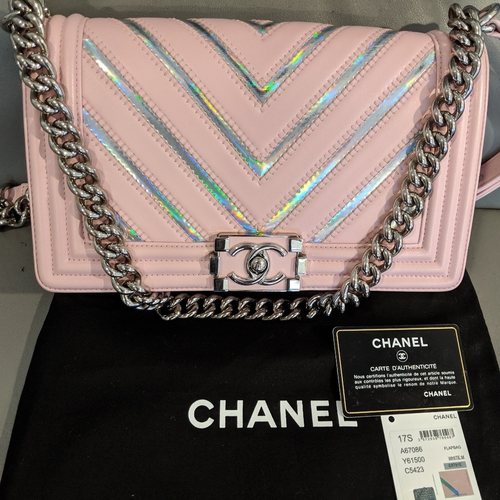 Chanel boy 2017 pink